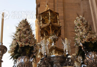Jesús Sacramentado en la procesión de la Octava del Corpus, ayer domingo