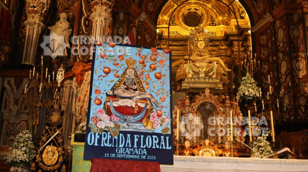 Cartel Ofrenda Floral Angustias. Foto Manuel Linares 