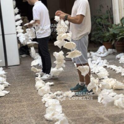 Preparativos procesión de Los Pajaritos- Foto: Hermandad de los Ferroviarios