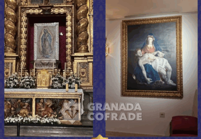 La Virgen de Guadalupe preside el altar mayor del templo de la Alhambra