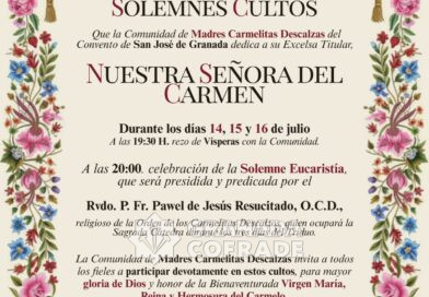 Esta noche se inicia el triduo en honor de la Virgen del Carmen en el convento de San José.