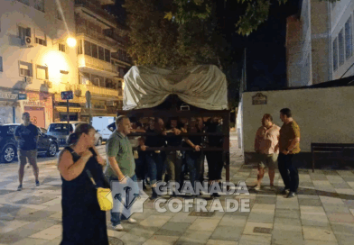 «Mudá» del paso del Sagrado Protector para la procesión de rogativas